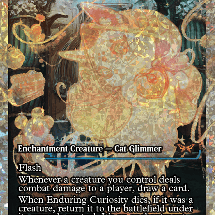Enduring Curiosity (Japan Showcase Fracture Foil) [Duskmourn: House of Horror]