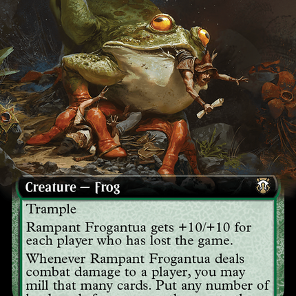 Rampant Frogantua (Extended Art) [Modern Horizons 3 Commander]