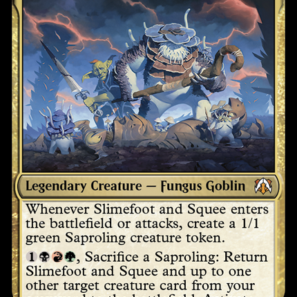 Slimefoot and Squee [March of the Machine Commander Prerelease Promos]