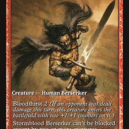 Stormblood Berserker (Extended Art) [Magic 2012 Promos]