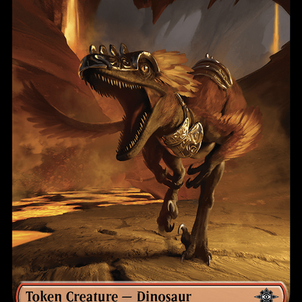 Dinosaur Token (0009) [The Lost Caverns of Ixalan Tokens]