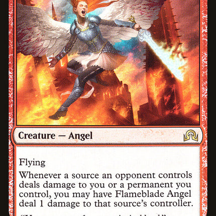 Flameblade Angel (Intro Pack) [Shadows over Innistrad Promos]