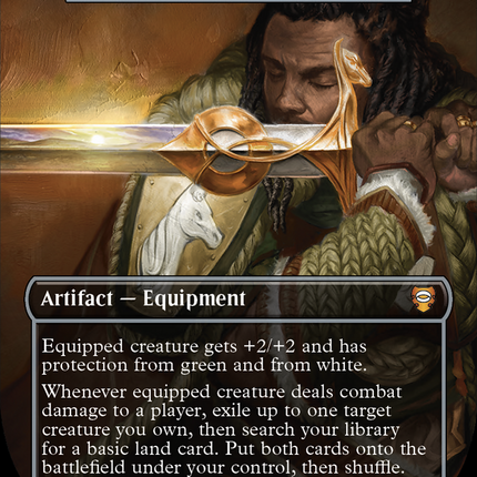 Herugrim, Sword of Rohan - Sword of Hearth and Home (Surge Foil Realms and Relics) [The Lord of the Rings: Tales of Middle-Earth Commander]