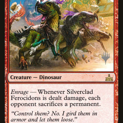 Silverclad Ferocidons (Promo Pack) [Rivals of Ixalan Promos]