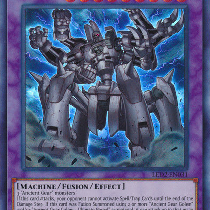 Ancient Gear Megaton Golem [LED2-EN031] Super Rare