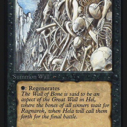 Wall of Bone [International Collectors' Edition]