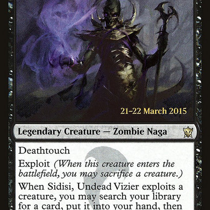 Sidisi, Undead Vizier [Dragons of Tarkir Prerelease Promos]