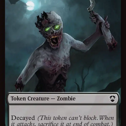 Snake // Zombie Double-Sided Token [Secrets of Strixhaven Commander Tokens]