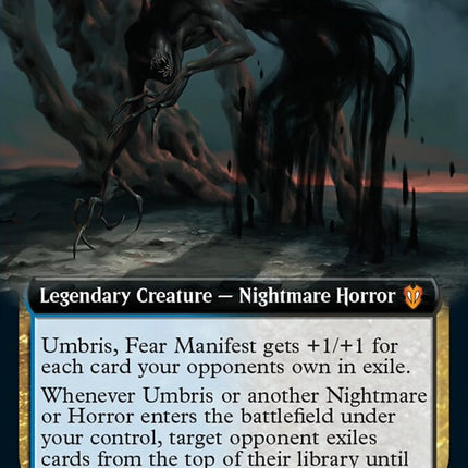 Umbris, Fear Manifest (Extended Art) [Innistrad: Crimson Vow Commander]