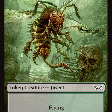 Insect (0013) // Manifest Double-Sided Token [Duskmourn: House of Horror Tokens]