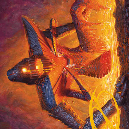 Molten Gatekeeper Art Card (Gold-Stamped Signature) [Modern Horizons 3 Art Series]