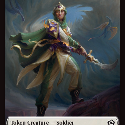 Soldier (0004) // Soldier (0005) Double-Sided Token [Tarkir: Dragonstorm Tokens]
