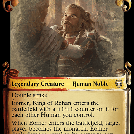 Eomer, King of Rohan [The Lord of the Rings: Tales of Middle-Earth Commander Showcase Scrolls]