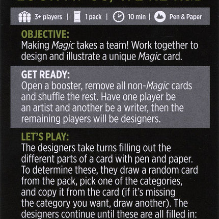 Look at Us, We're R&D (Magic Minigame) [The Brothers' War Minigame]