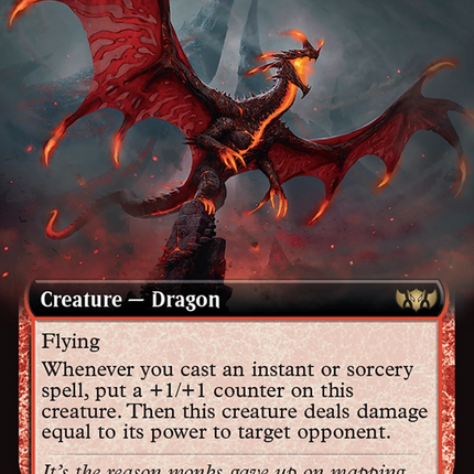 Caldera Pyremaw (Extended Art) [Tarkir: Dragonstorm Commander]