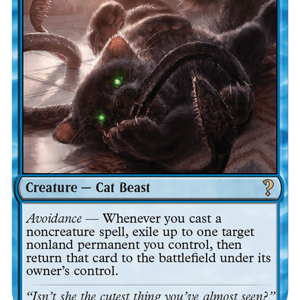 Displacer Kitten (White Border) [Mystery Booster 2]
