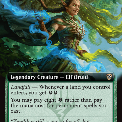 Nissa, Worldsoul Speaker (Extended Art) [Aetherdrift Commander]
