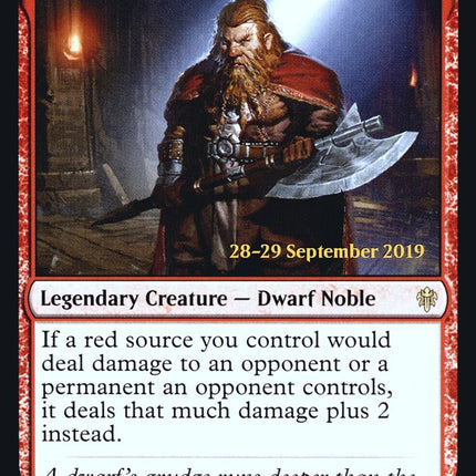 Torbran, Thane of Red Fell [Throne of Eldraine Prerelease Promos]