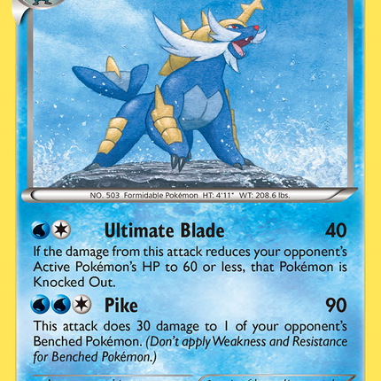 Samurott (32/114) [XY: Steam Siege]