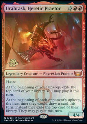 Urabrask, Heretic Praetor [Streets of New Capenna Prerelease Promos]