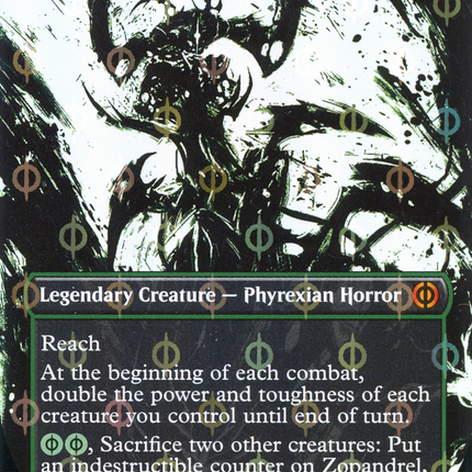 Zopandrel, Hunger Dominus (Borderless Ichor Step-and-Compleat Foil) [Phyrexia: All Will Be One]