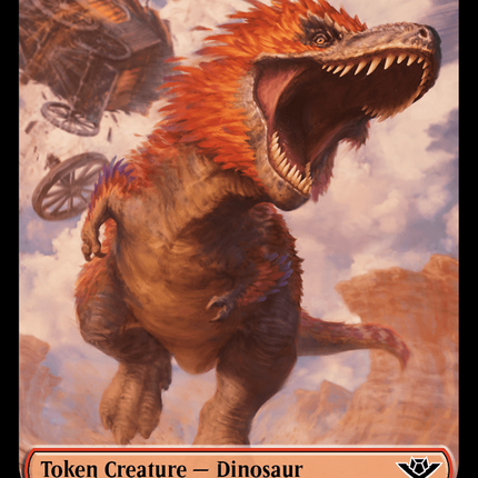 Treasure // Dinosaur Double-Sided Token [Outlaws of Thunder Junction Tokens]