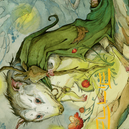 Tender Wildguide Art Card (Gold-Stamped Signature) [Bloomburrow Art Series]