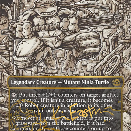 Donatello, Mutant Mechanic (Borderless) (Gold-Stamped Signature) [Teenage Mutant Ninja Turtles]