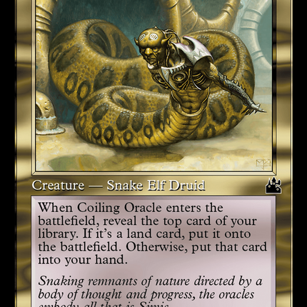 Coiling Oracle (Retro Frame) [Ravnica Remastered]