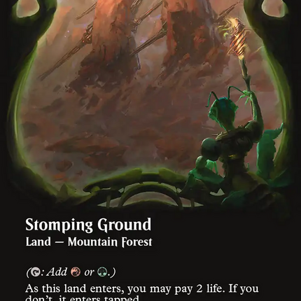 Stomping Ground (Borderless) (Galaxy Foil) [Edge of Eternities]