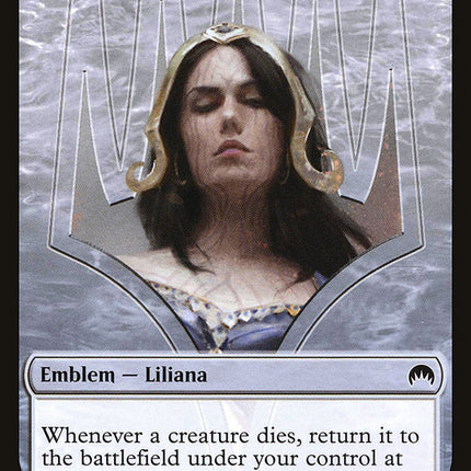 Liliana, Defiant Necromancer Emblem [Magic Origins Tokens]