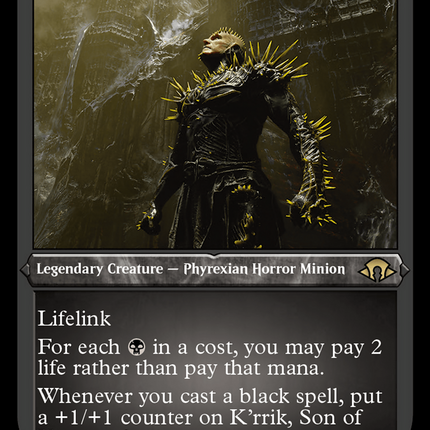 K'rrik, Son of Yawgmoth (Foil Etched) [Modern Horizons 3]
