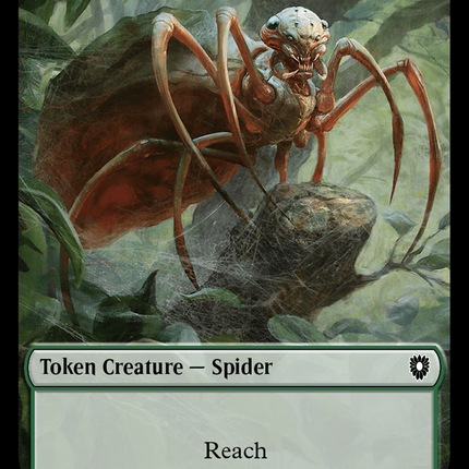 Spider // Blood Double-Sided Token [Bloomburrow Commander Tokens]