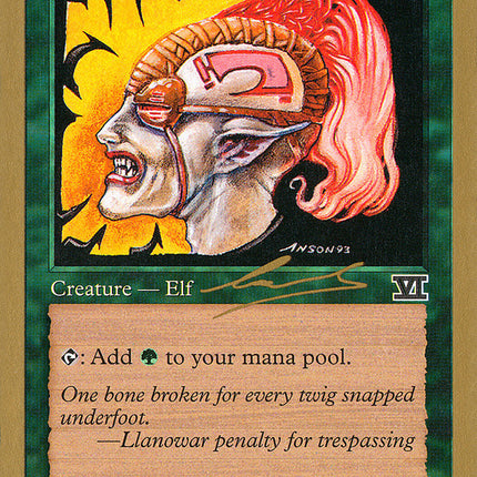 Llanowar Elves (Nicolas Labarre) [World Championship Decks 2000]