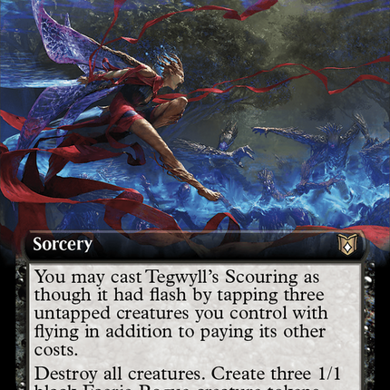 Tegwyll's Scouring (Extended Art) [Wilds of Eldraine Commander]