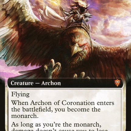 Archon of Coronation (Extended Art) [Commander Legends]