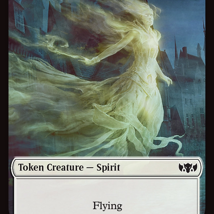 Angel // Spirit Double-Sided Token [Tarkir: Dragonstorm Commander Tokens]