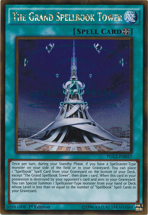 The Grand Spellbook Tower [PGL2-EN057] Gold Rare