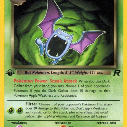 Dark Golbat (24/82) [Team Rocket 1st Edition]