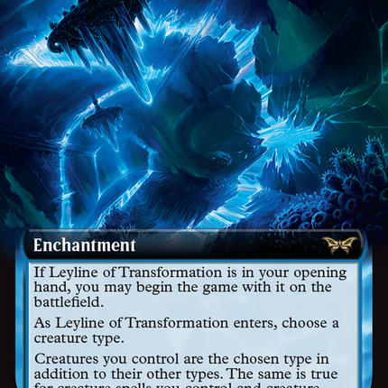 Leyline of Transformation (Extended Art) [Duskmourn: House of Horror]