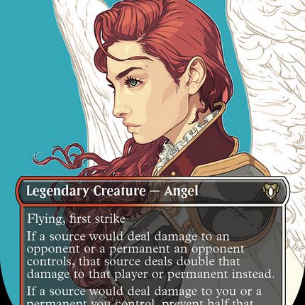 Gisela, Blade of Goldnight (Borderless Profile) [Commander Masters]