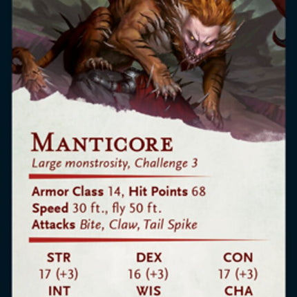 Manticore Art Card [Dungeons & Dragons: Adventures in the Forgotten Realms Art Series]
