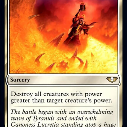 Fell the Mighty (Surge Foil) [Warhammer 40,000]