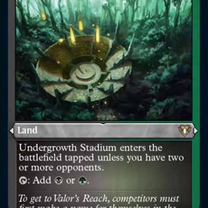 Undergrowth Stadium (Foil Etched) [Commander Masters]