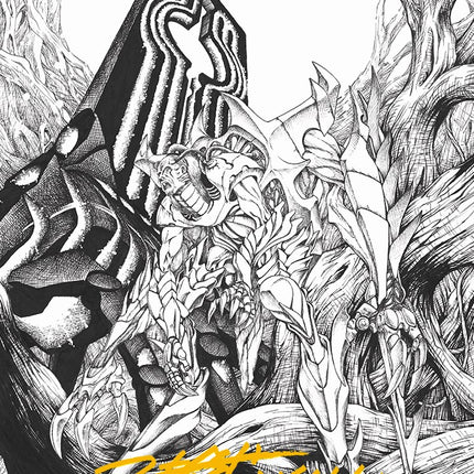 Lukka, Bound to Ruin Art Card (Gold-Stamped Signature) [Phyrexia: All Will Be One Art Series]