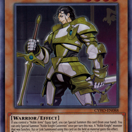 Noble Knight Custennin [CYHO-EN088] Super Rare
