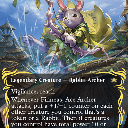 Finneas, Ace Archer (Borderless) (Raised Foil) [Bloomburrow]