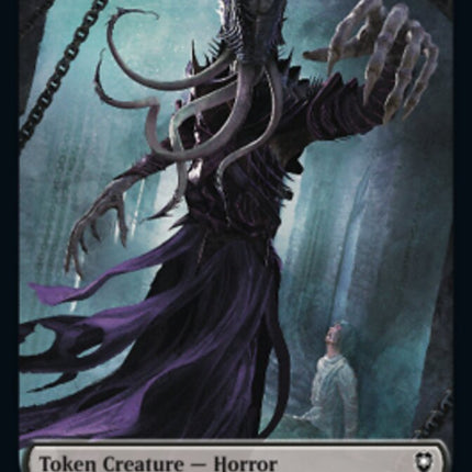 Horror // Centaur Double-Sided Token [Commander Legends: Battle for Baldur's Gate Tokens]