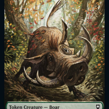 Boar // Ogre Double-Sided Token [Commander Legends: Battle for Baldur's Gate Tokens]