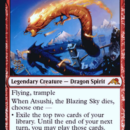 Atsushi, the Blazing Sky [Kamigawa: Neon Dynasty Prerelease Promos]